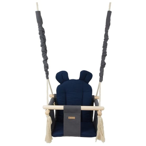 PQP Babygunga Med Öron - Grå Och Navy