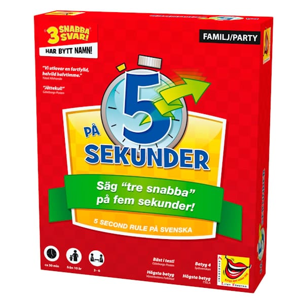 På 5 sekunder, Sällskapsspel, ALF (SE)