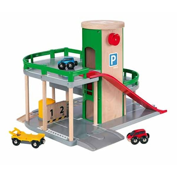 Parking Garage Set, Brio Träjärnväg