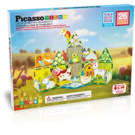Picasso Tiles 26 Delar Farm inkl. 8 Figurer