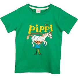 Pippi Långstrump Pippi T-Shirt Grön 86-92 cl