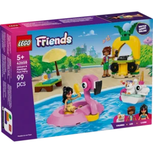 Poolparty med enhörning och flamingo LEGO® Friends (42658)