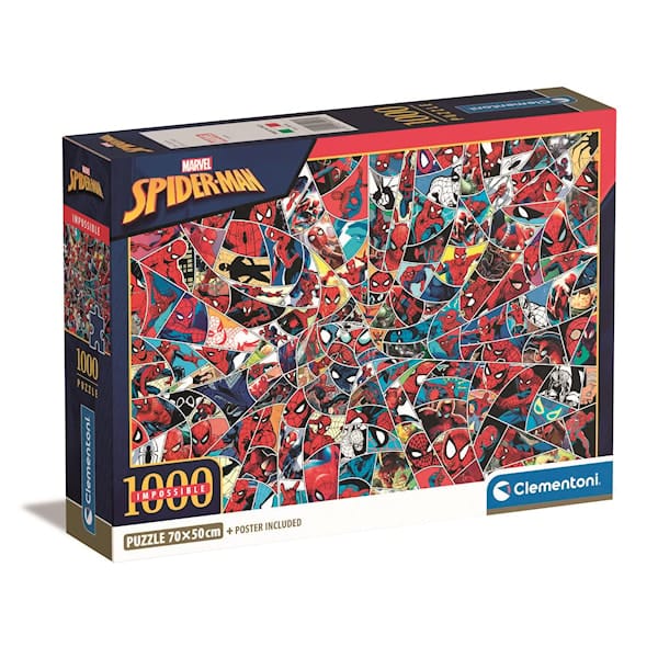 Pussel CB Impossible Spider-Man 1000 bitar, Clementoni