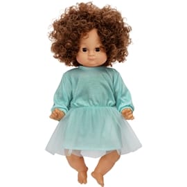 Skrållan Lillan Docka Mörkt Hår 36 cm