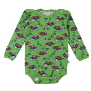 Småfolk Body l/ä - Mossa Green m. Pistmaskin