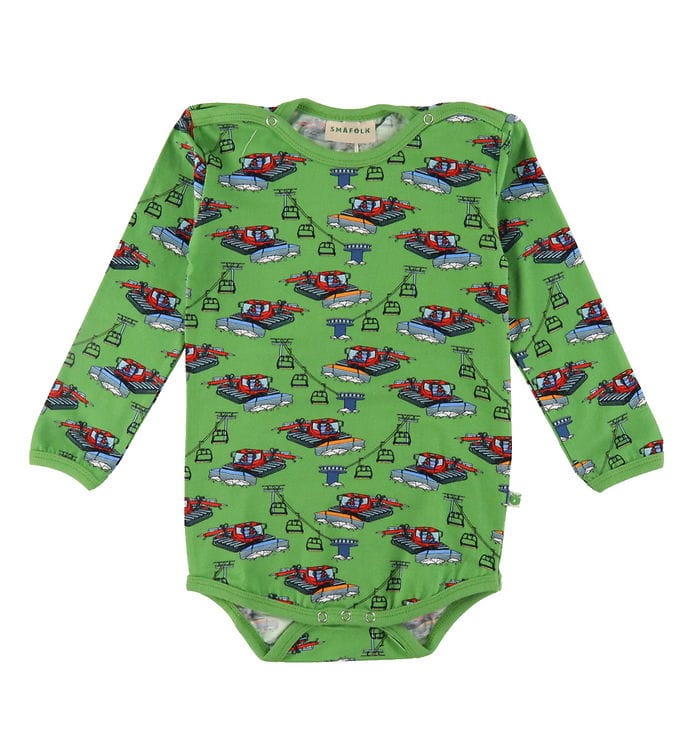 Småfolk Body l/ä - Mossa Green m. Pistmaskin