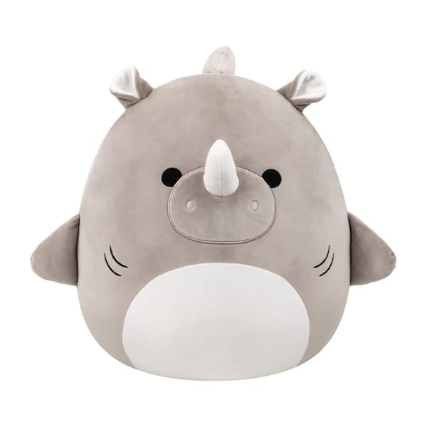 Squishmallows Gosedjur 40 cm Bruno Grey Rhino Shark