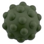 Tiny Tot Boll - Sensorisk silikonfidgetboll - 10 cm - Militärgrö