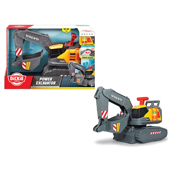 Volvo Power Grävmaskin med Ljud och Ljus 30 cm Dickie Toys