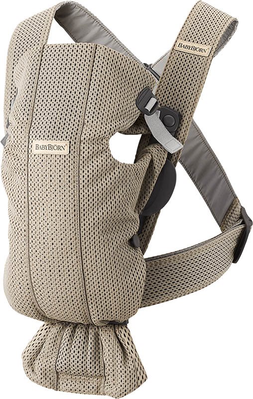 Babybjörn bärsele Mini, 3D mesh gråbeige