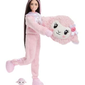 Barbie Docka - Cutie Avslöja Sweet Rosetter - Rosa Lamm