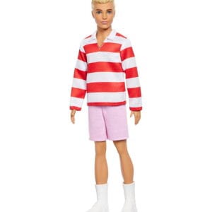 Barbie Docka - Fashionista - Ken m. Röd & White Ränder