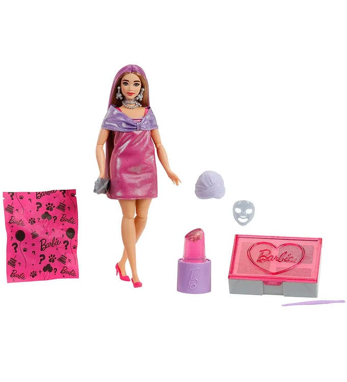 Barbie Docka - Party Opackad Rosa Curvy Doll