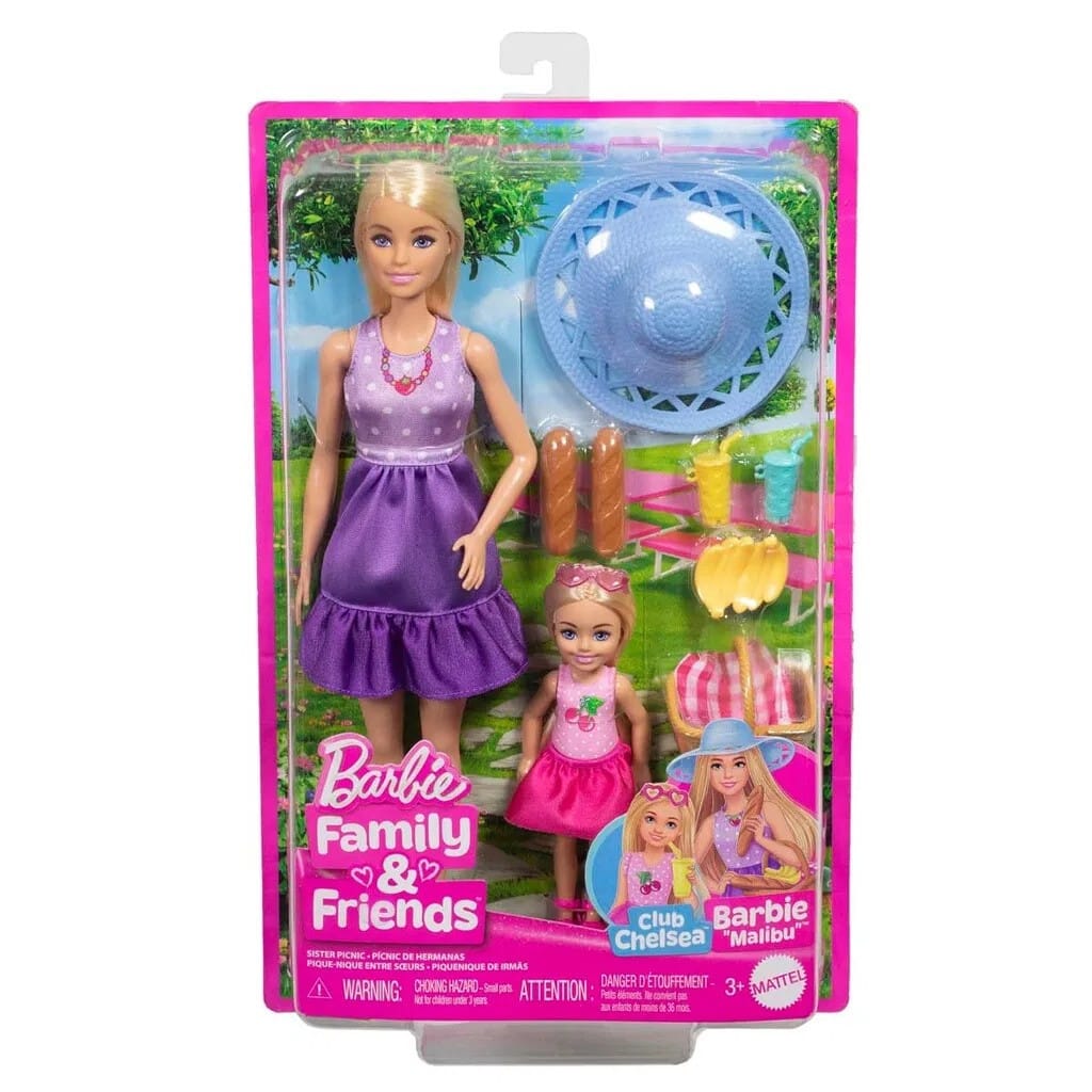 Barbie Malibu & Chelsea 2-pack Dockor - Barbie - Leksaksaffären