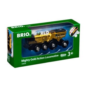 Brio Mäktigt Actionlok i guld Batteridrivet - Brio - Leksaksaffären