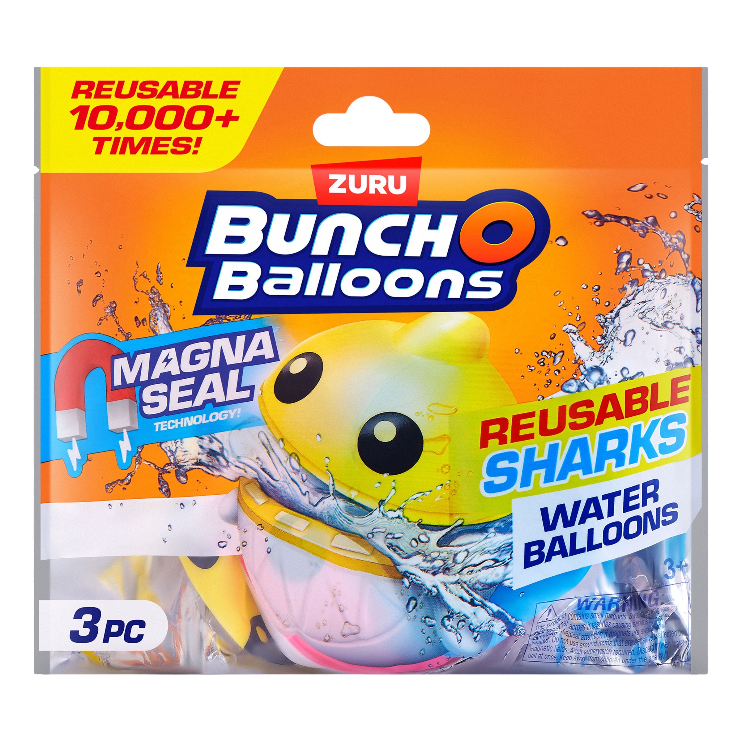 Bunch O Balloons Återanvändbara Vattenballonger Hajar - 3-pack