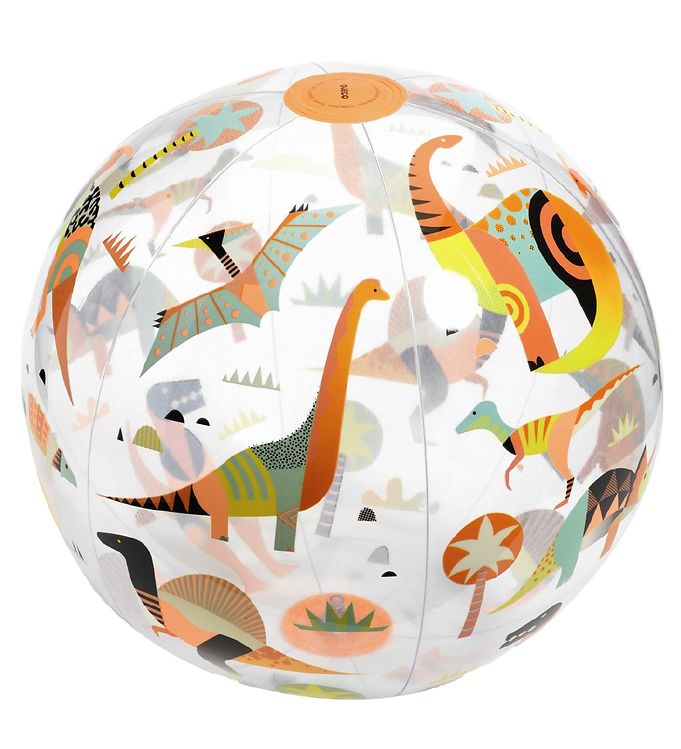 Djeco Badboll - Självlysande - 35 cm - Dino