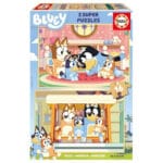 Educa Bluey Träpussel 2x16 bitar - Bluey - Leksaksaffären