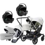 Emmaljunga Double Sento tvillingvagn Flat+ 2026 + Axkid GoKid babyskydd