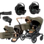 Emmaljunga Double Sento tvillingvagn Flat+ 2026 + Axkid GoKid babyskydd + bas