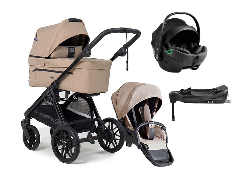 Emmaljunga Sento Pro duovagn Flat+ 2026 + Axkid GoKid babyskydd + bas