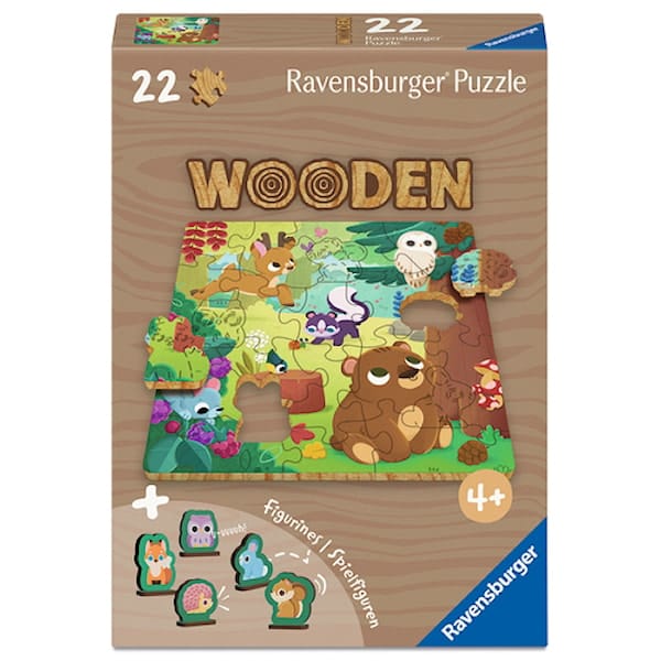 Forest Animals Träpussel 22 Bitar Ravensburger
