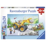 Grävmaskiner Pussel 2x24 bitar Ravensburger