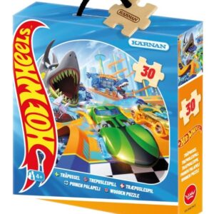 Kärnan Träpussel Hot Wheels 30-bitar