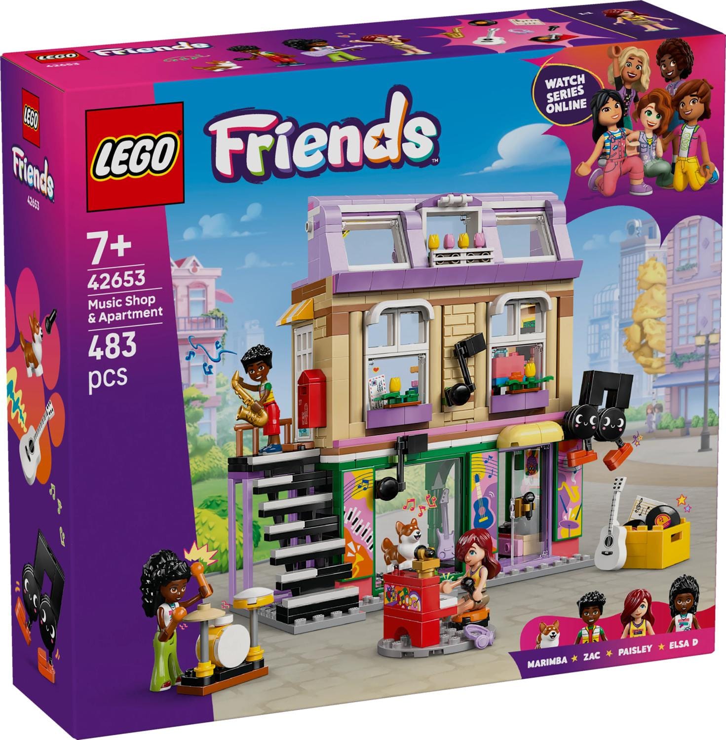 LEGO® Friends Musikaffär & lägenhet 42653 - LEGO - Leksaksaffären