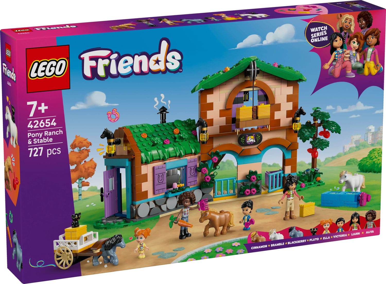 LEGO® Friends Ponnygård & stall 42654 - LEGO - Leksaksaffären