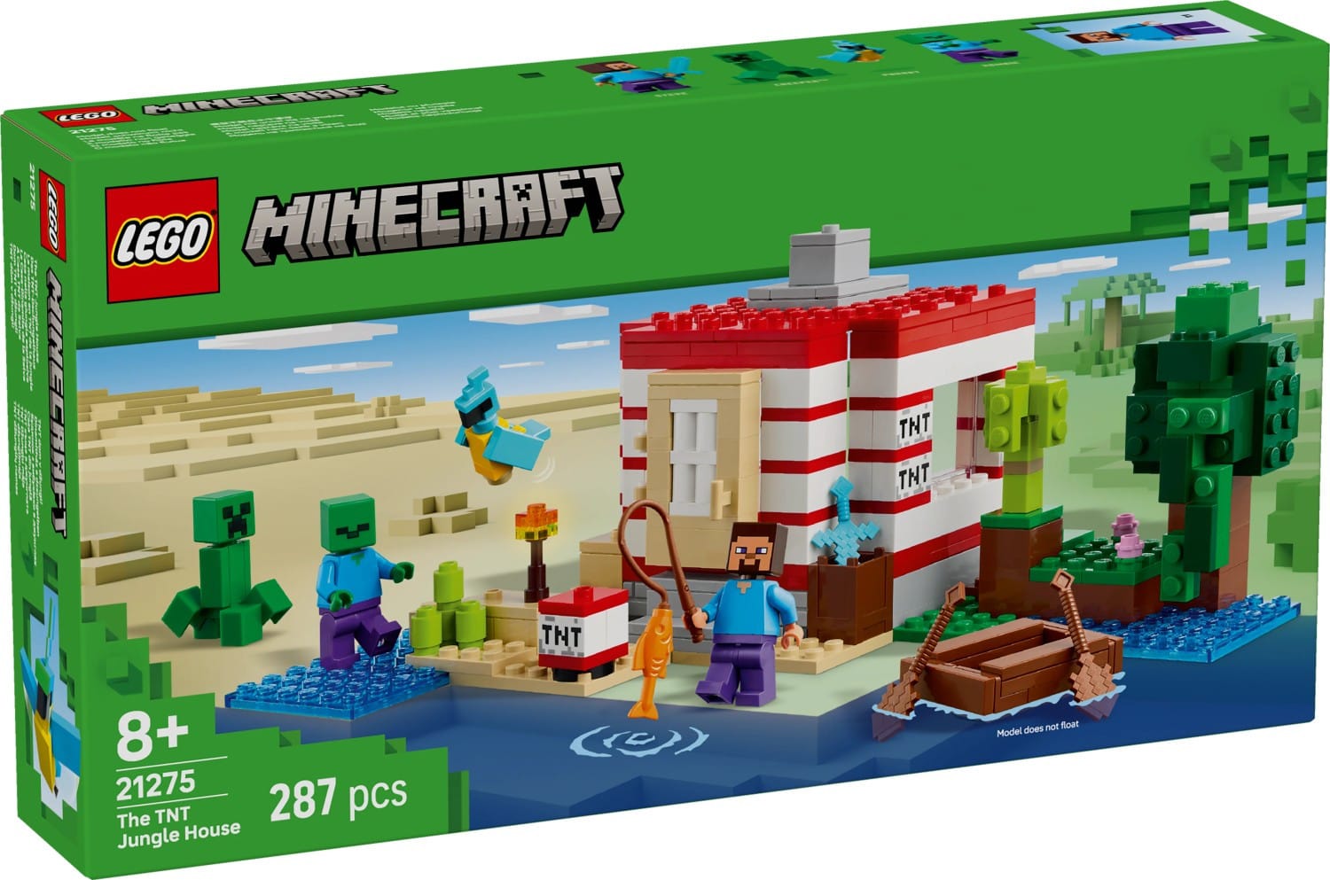 LEGO® Minecraft Dynamithuset i djungeln 21275 - LEGO - Leksaksaffären