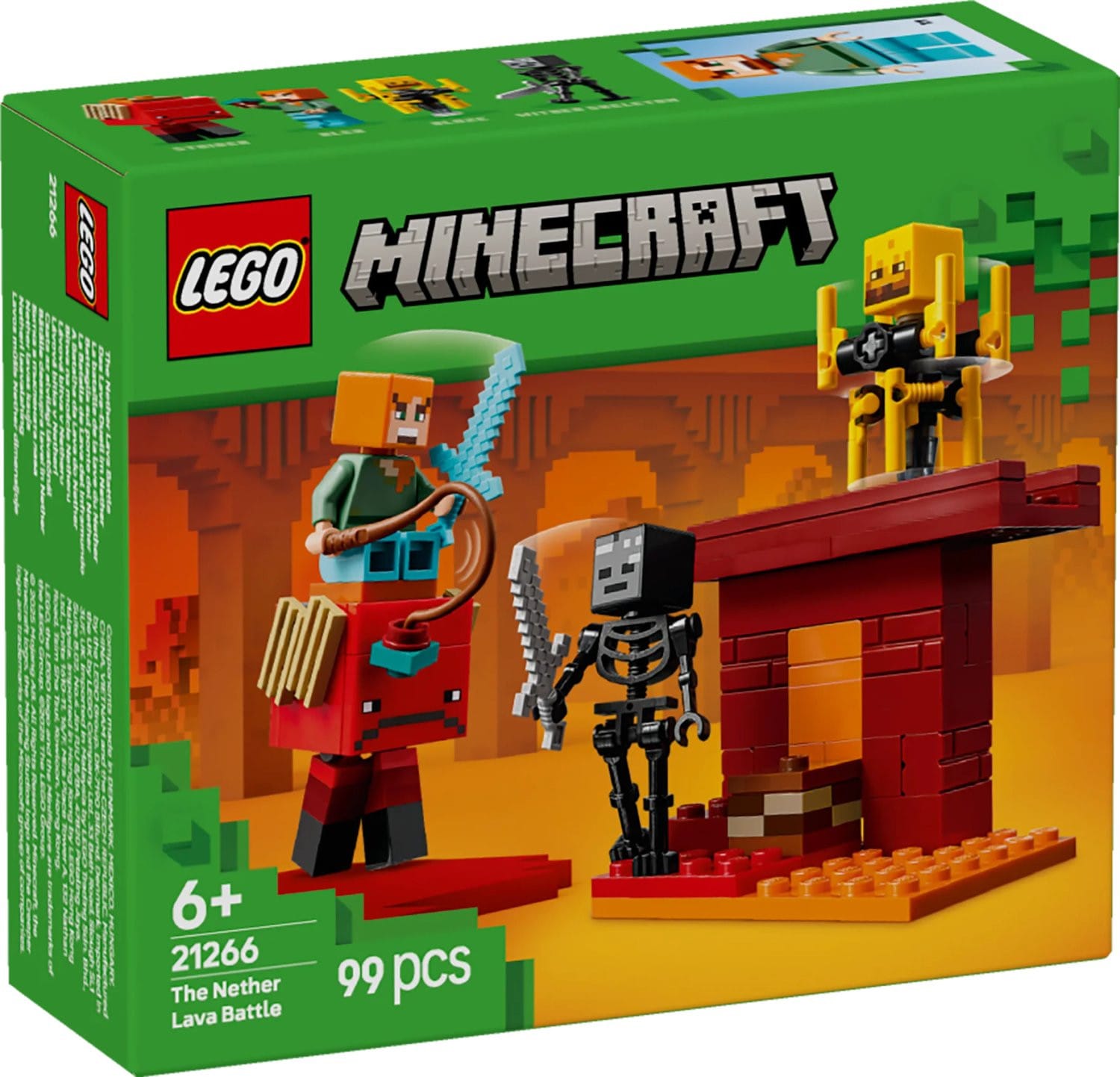 LEGO® Minecraft Lavastriden i Nether 21266 - LEGO - Leksaksaffären