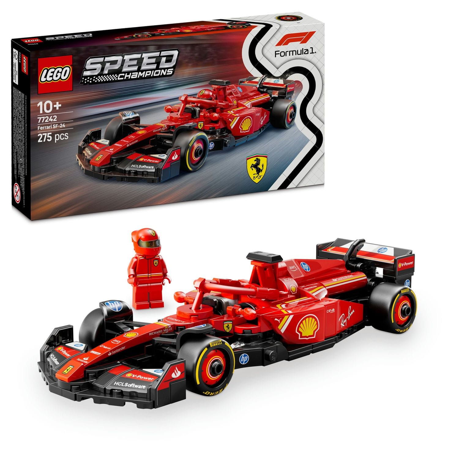 LEGO® Speed Champions Ferrari SF-24 F1® racerbil 77242 - LEGO - Leksaksaffären