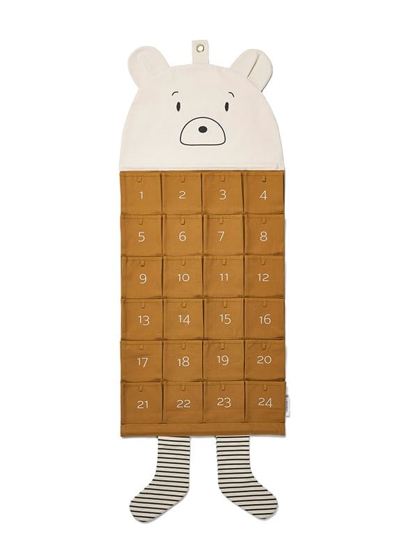 Liewood julkalender Klaus, Mr Bear golden caramel