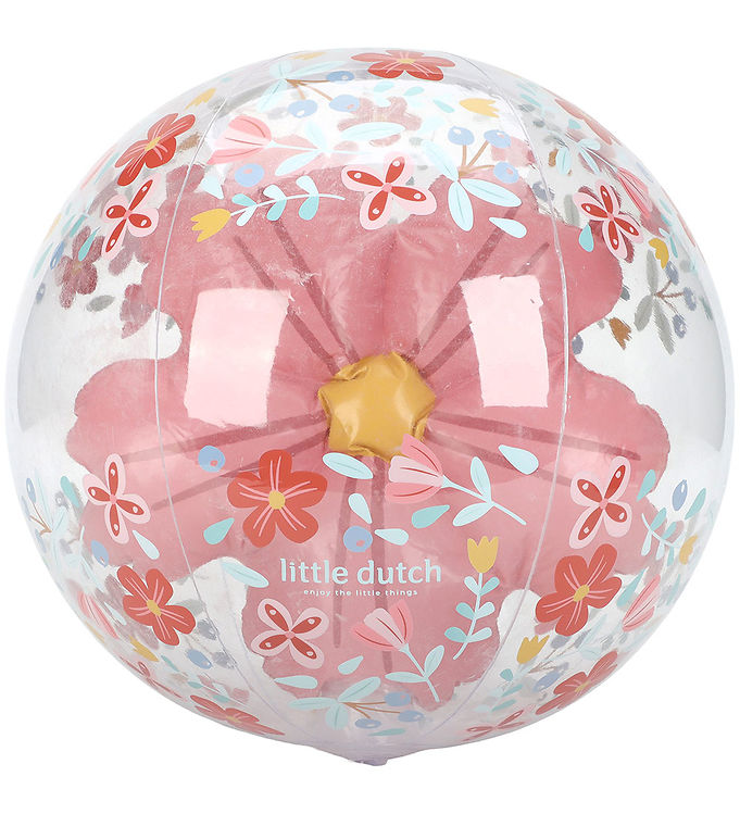 Little Dutch Badboll - 35 cm - 3D-figur - Rosa Blommor