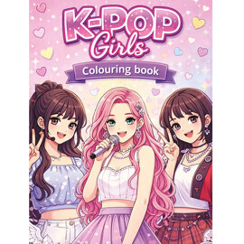 Målarbok: K-POP Girls