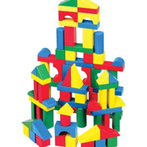 Melissa & Doug Träleksaker - Byggklossar - 100 st.