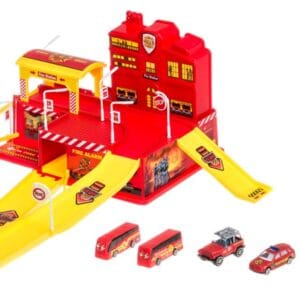 Parkeringsgarage Brandstation Inkl 5 Fordon