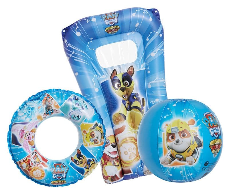 Paw Patrol strandset (madrass, boll, ring)