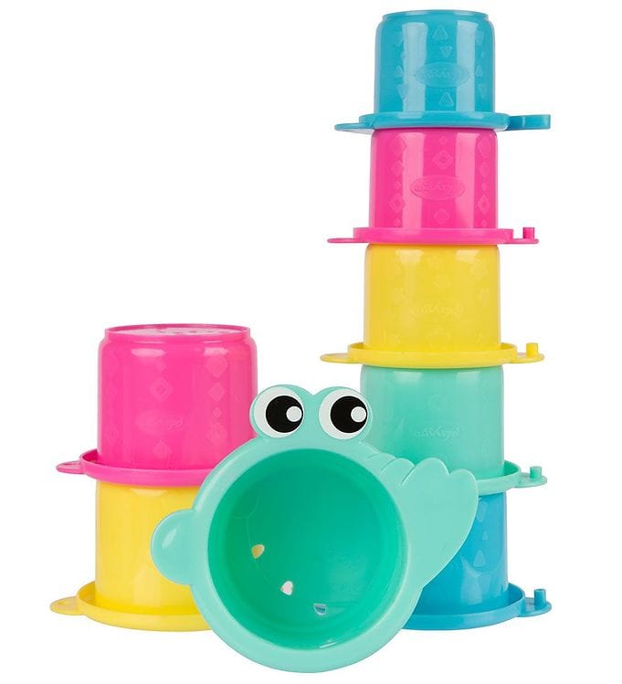 Playgro Stapelleksaker - Croc Cups - 8 st. - Flerfärgad