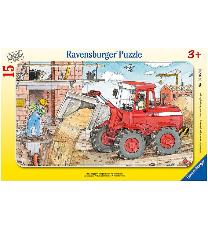 Ravensburger Pussel - 15 Delar - My Grävmaskin