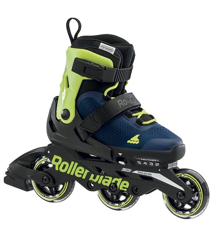 Rollerblade Rullskridskor - Microblade 3WD - Blue/Lime - In