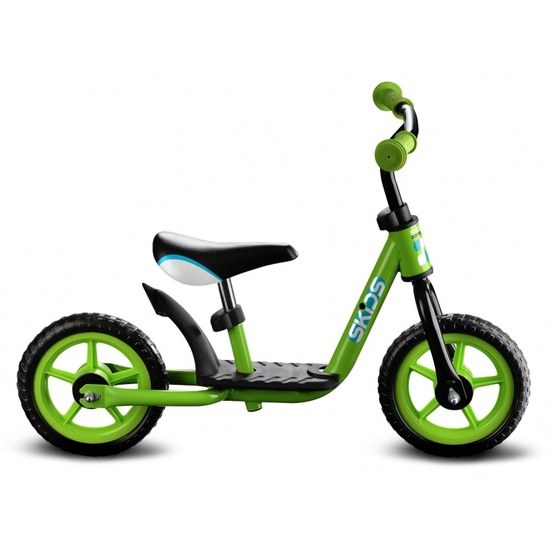Skids Control - Balanscykel - Loopfiets 10 Tum Junior Grön/Svart