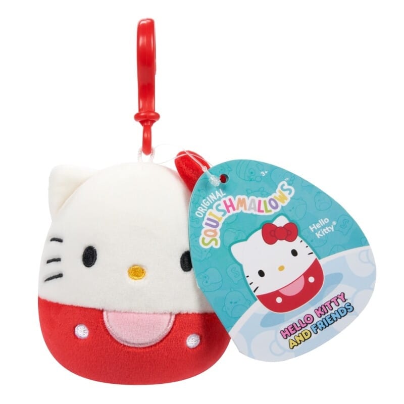 Squishmallows 9cm Clip on Hello Kitty and Friends Hello Kitty - Squishmallows - Leksaksaffären
