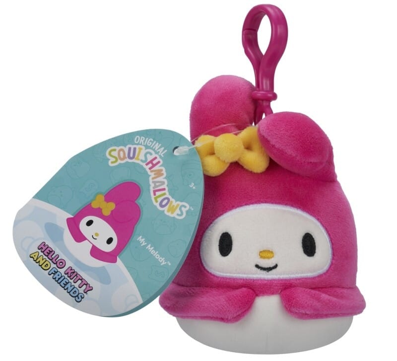 Squishmallows 9cm Clip on Hello Kitty and Friends My Melody - Squishmallows - Leksaksaffären
