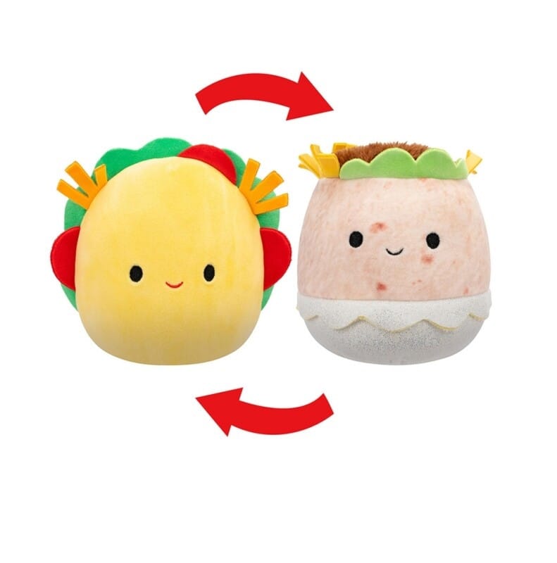 Squishmallows Flip A Mallows Tex Taco & Bernardo Burrito - Squishmallows - Leksaksaffären