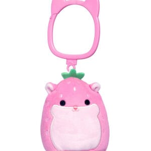 Squishmallows Gosedjur - 9 cm - Davi Hamster - Clip-On