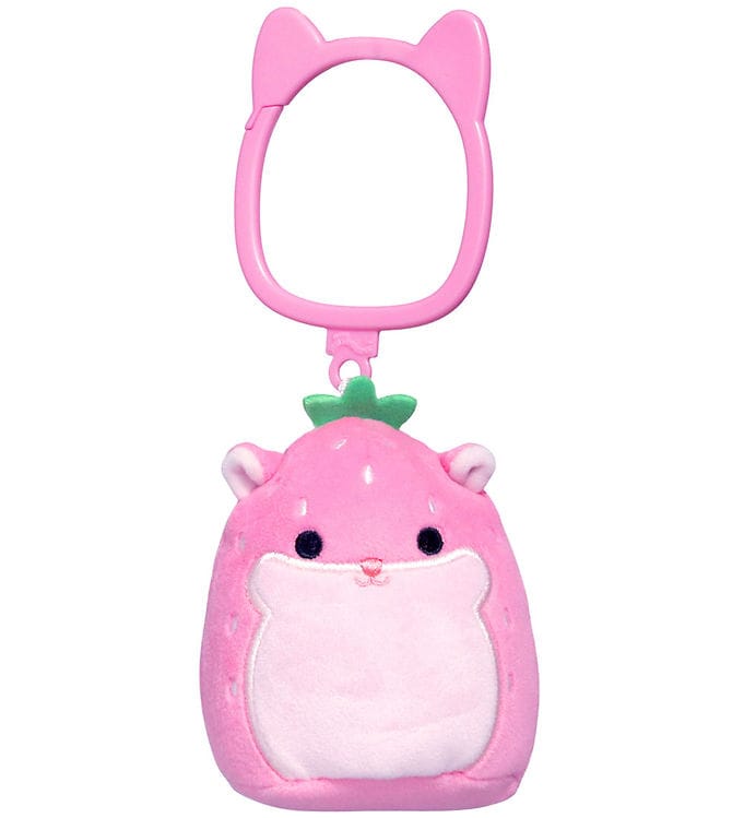 Squishmallows Gosedjur - 9 cm - Davi Hamster - Clip-On