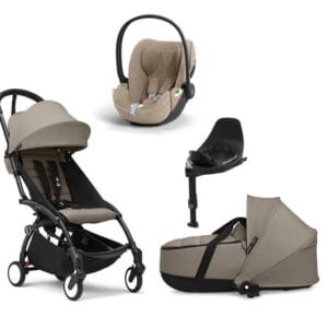 Stokke YOYO3 duovagn + Cybex Cloud T babyskydd + isofixbas