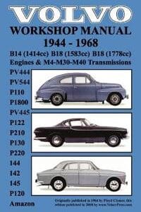 Volvo 1944-1968 Workshop Manual PV444, PV544 (P110), P1800, PV445, P122 (P120 & Amazon), P210, P130, P220, 144, 142 & 145